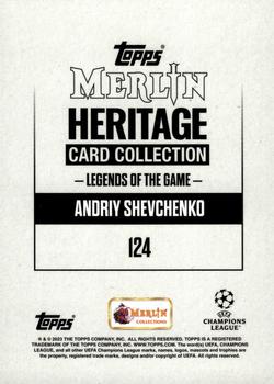 2023-24 Merlin Heritage UEFA Club Competitions - Purple #124 Andriy Shevchenko Back