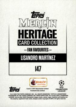 2023-24 Merlin Heritage UEFA Club Competitions - Purple #147 Lisandro Martinez Back