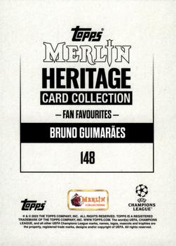 2023-24 Merlin Heritage UEFA Club Competitions - Purple #148 Bruno Guimaraes Back