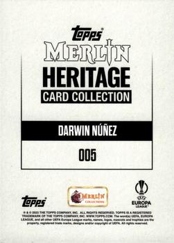 2023-24 Merlin Heritage UEFA Club Competitions - Green #005 Darwin Núñez Back