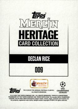 2023-24 Merlin Heritage UEFA Club Competitions - Green #009 Declan Rice Back