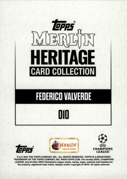 2023-24 Merlin Heritage UEFA Club Competitions - Green #010 Federico Valverde Back
