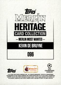 2023-24 Merlin Heritage UEFA Club Competitions - Green #096 Kevin De Bruyne Back