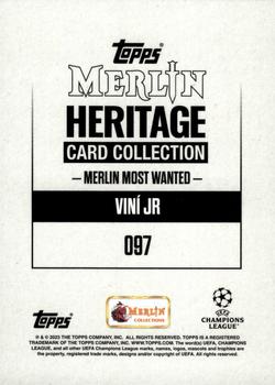 2023-24 Merlin Heritage UEFA Club Competitions - Green #097 Viní Jr Back