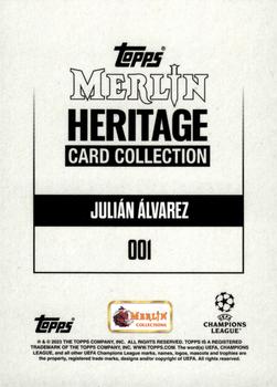 2023-24 Merlin Heritage UEFA Club Competitions - Blue #001 Julián Álvarez Back