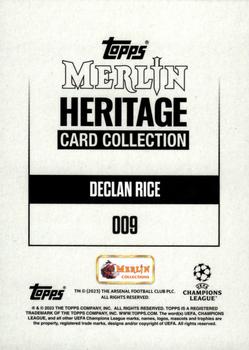 2023-24 Merlin Heritage UEFA Club Competitions - Blue #009 Declan Rice Back