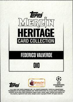 2023-24 Merlin Heritage UEFA Club Competitions - Blue #010 Federico Valverde Back