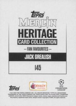 2023-24 Merlin Heritage UEFA Club Competitions - Blue #145 Jack Grealish Back