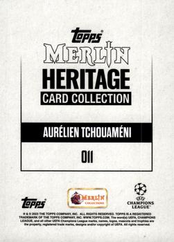 2023-24 Merlin Heritage UEFA Club Competitions - Red #011 Aurélien Tchouaméni Back