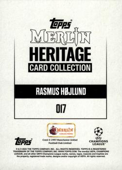 2023-24 Merlin Heritage UEFA Club Competitions - Red #017 Rasmus Højlund Back