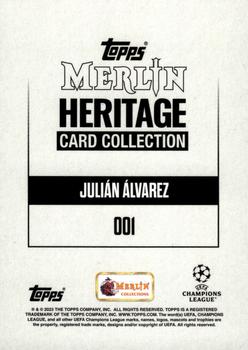 2023-24 Merlin Heritage UEFA Club Competitions - Gold #001 Julián Álvarez Back