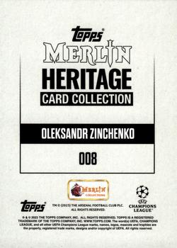2023-24 Merlin Heritage UEFA Club Competitions - Gold #008 Oleksandr Zinchenko Back