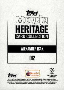 2023-24 Merlin Heritage UEFA Club Competitions - Gold #012 Alexander Isak Back