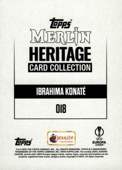 2023-24 Merlin Heritage UEFA Club Competitions - Gold #018 Ibrahima Konaté Back