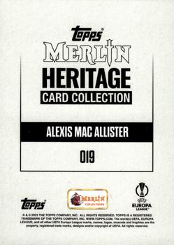 2023-24 Merlin Heritage UEFA Club Competitions - Gold #019 Alexis Mac Allister Back
