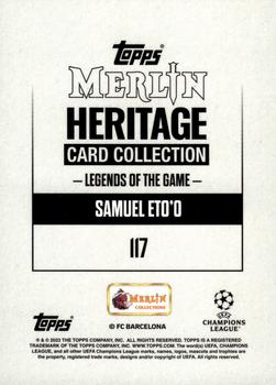 2023-24 Merlin Heritage UEFA Club Competitions - Gold #117 Samuel Eto’o Back