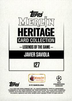 2023-24 Merlin Heritage UEFA Club Competitions - Gold #127 Javier Saviola Back