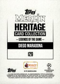 2023-24 Merlin Heritage UEFA Club Competitions - Gold #129 Diego Maradona Back