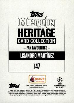 2023-24 Merlin Heritage UEFA Club Competitions - Gold #147 Lisandro Martínez Back