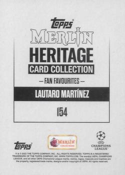 2023-24 Merlin Heritage UEFA Club Competitions - Gold #154 Lautaro Martínez Back