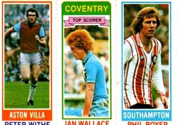 1980-81 Topps Footballer (Pink Back) #81 / 56 / 82 Peter Withe / Ian Wallace / Phil Boyer Front