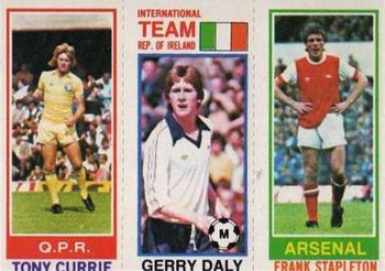 1980-81 Topps Footballer (Pink Back) #194 / 161 / 38 Tony Currie / Gerry Daly / Frank Stapleton Front