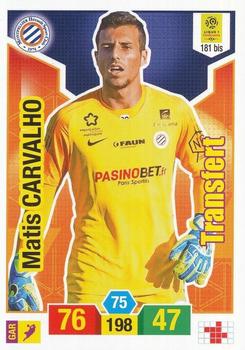 2019-20 Panini Adrenalyn XL Ligue 1 - Actualisasion #181bis Mathis Carvalho Front
