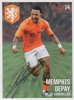 2019-20 Albert Heijn Onze Voetbal Helden #14 Memphis Depay Front