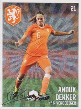 2019-20 Albert Heijn Onze Voetbal Helden #21 Anouk Dekker Front