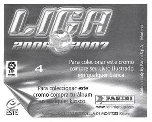 2006-07 Panini Liga Este Stickers (Mexico Version) #4 Aranzubia Back