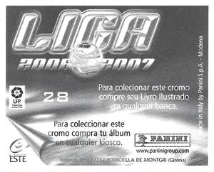 2006-07 Panini Liga Este Stickers (Mexico Version) #28 Ze Castro Back
