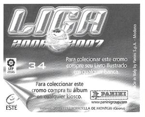 2006-07 Panini Liga Este Stickers (Mexico Version) #34 Maxi Back