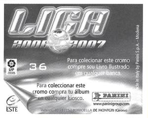 2006-07 Panini Liga Este Stickers (Mexico Version) #36 Galletti Back