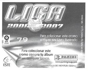 2006-07 Panini Liga Este Stickers (Mexico Version) #79 Edu Back