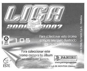 2006-07 Panini Liga Este Stickers (Mexico Version) #105 Manuel Pablo Back