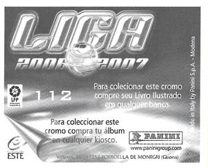 2006-07 Panini Liga Este Stickers (Mexico Version) #112 De Guzman Back