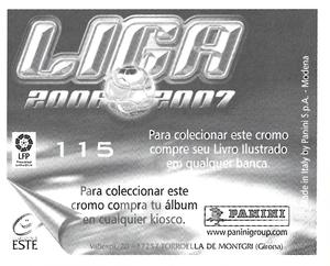 2006-07 Panini Liga Este Stickers (Mexico Version) #115 Estoyanoff Back