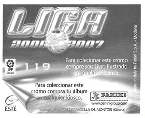 2006-07 Panini Liga Este Stickers (Mexico Version) #119 Riki Back