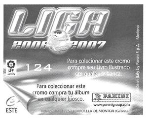 2006-07 Panini Liga Este Stickers (Mexico Version) #124 Gorka Iraizoz Back