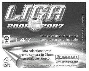2006-07 Panini Liga Este Stickers (Mexico Version) #147 Cortes Back