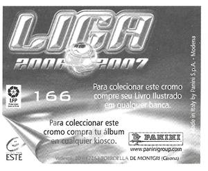 2006-07 Panini Liga Este Stickers (Mexico Version) #166 Mingo Back