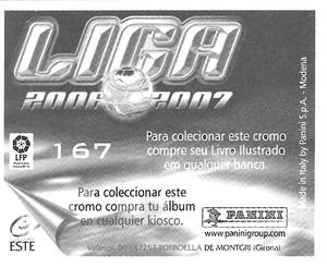 2006-07 Panini Liga Este Stickers (Mexico Version) #167 Matellan Back