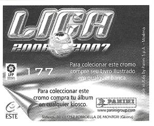 2006-07 Panini Liga Este Stickers (Mexico Version) #177 Irurzun Back