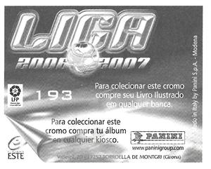 2006-07 Panini Liga Este Stickers (Mexico Version) #193 Ettien Back