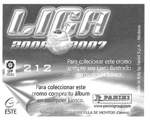 2006-07 Panini Liga Este Stickers (Mexico Version) #212 Guti Back