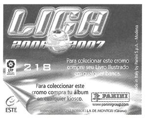 2006-07 Panini Liga Este Stickers (Mexico Version) #218 Ronaldo Back