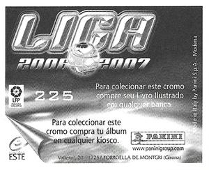 2006-07 Panini Liga Este Stickers (Mexico Version) #225 Dorado Back