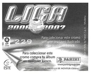2006-07 Panini Liga Este Stickers (Mexico Version) #229 Hector Back
