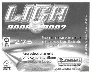 2006-07 Panini Liga Este Stickers (Mexico Version) #275 Felipe Melo Back
