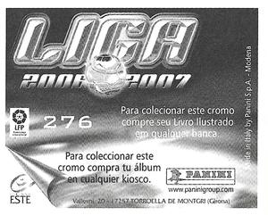 2006-07 Panini Liga Este Stickers (Mexico Version) #276 Matabuena Back
